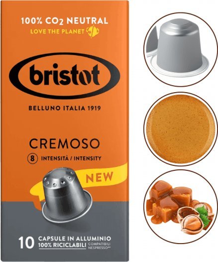 Bristot Kapsułki do Nespresso BRISTOT CREMOSO 10szt.