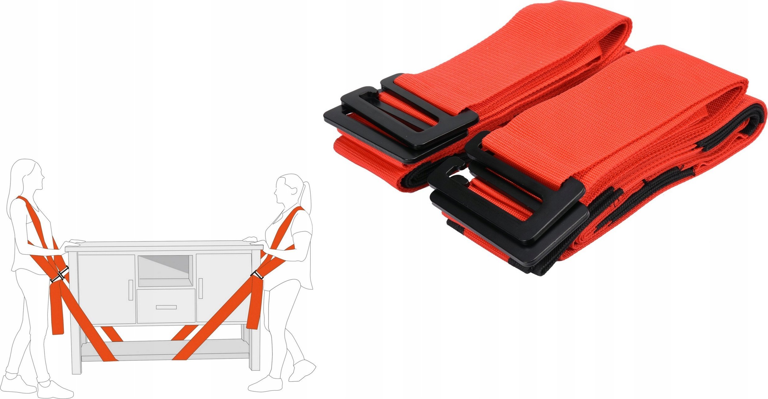 Yato PASY DO PRZENOSZENIA MEBLI 8*280 CM, 4SZT.