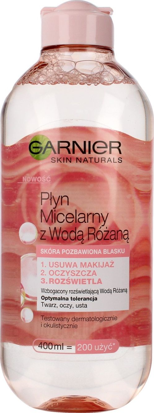 Garnier Skin Naturals Płyn micelarny z Wodą Różaną - cera pozbawiona blasku 400ml