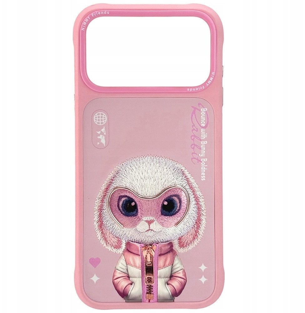 Etui Nimmy Cool&Cute 2.0 Rabbit do iPhone 17 Pro rozowy
