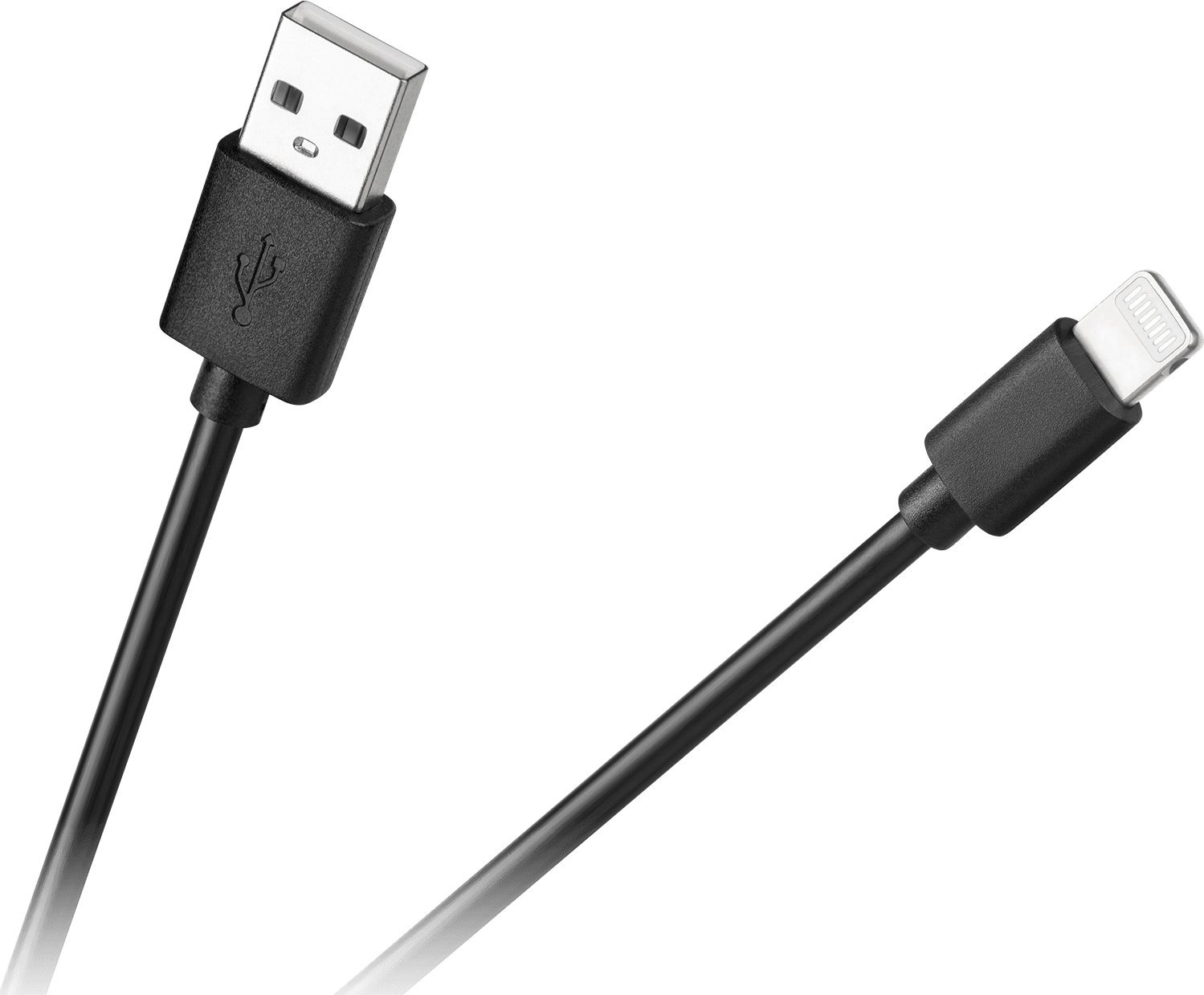 Kabel USB Cabletech USB-A - Lightning 1 m Czarny (KPO3946)