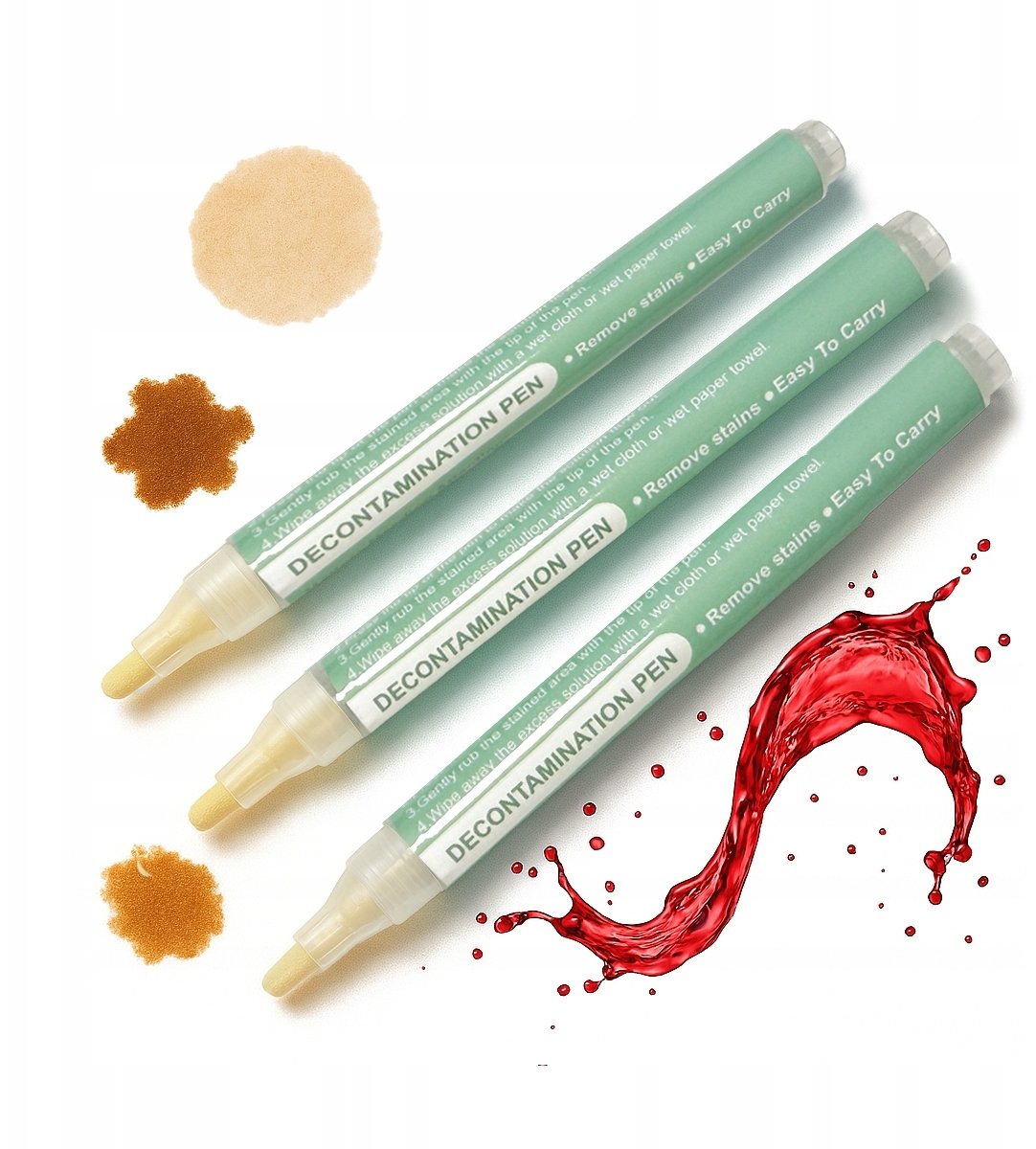 2x Flamaster na plamy z wina SOS na plamy z wina nalewki podręczny 10 ml