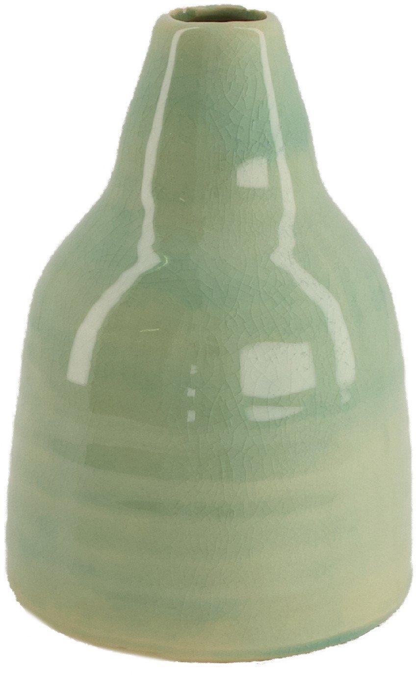 Wazon ceramiczny jasny zielony 11.5x16cm