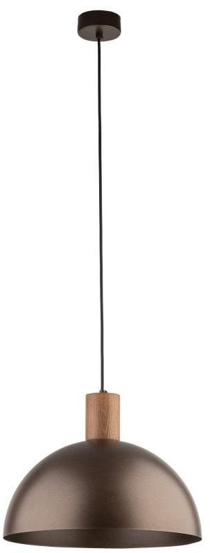 TK Lighting Oslo 4508 lampa wisząca zwis 1x15W E27 brązowa/orzech