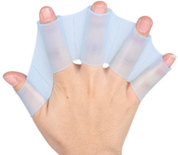 PŁETWY Błony na DŁONIE do PŁYWANIA Rękawiczki PARA