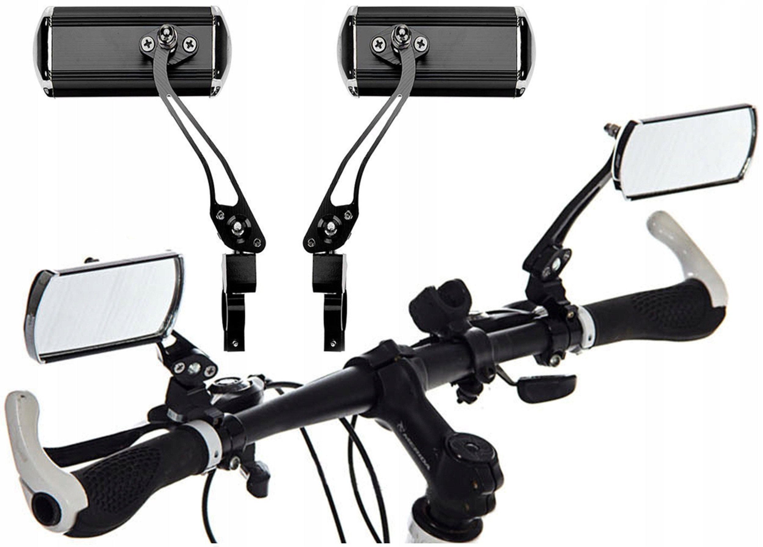 L9C LUSTERKO ROWEROWE NA KIEROWNICE 2SZT