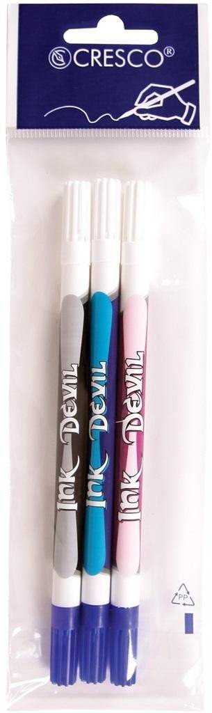 Cresco Zmazywacz atramentu z korektorem Ink Devil 3szt