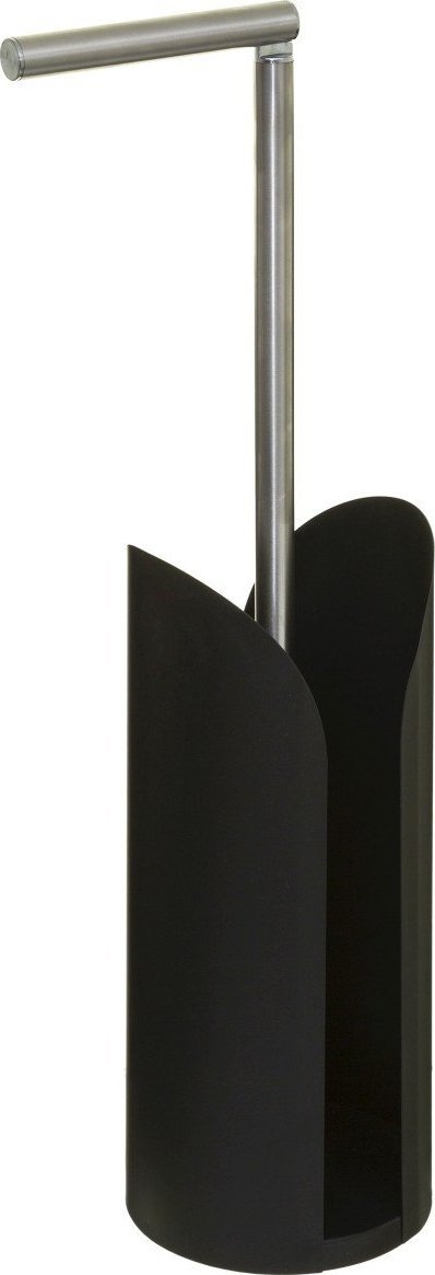5five Stojący uchwyt Czarny Na papier toaletowy Metalowy