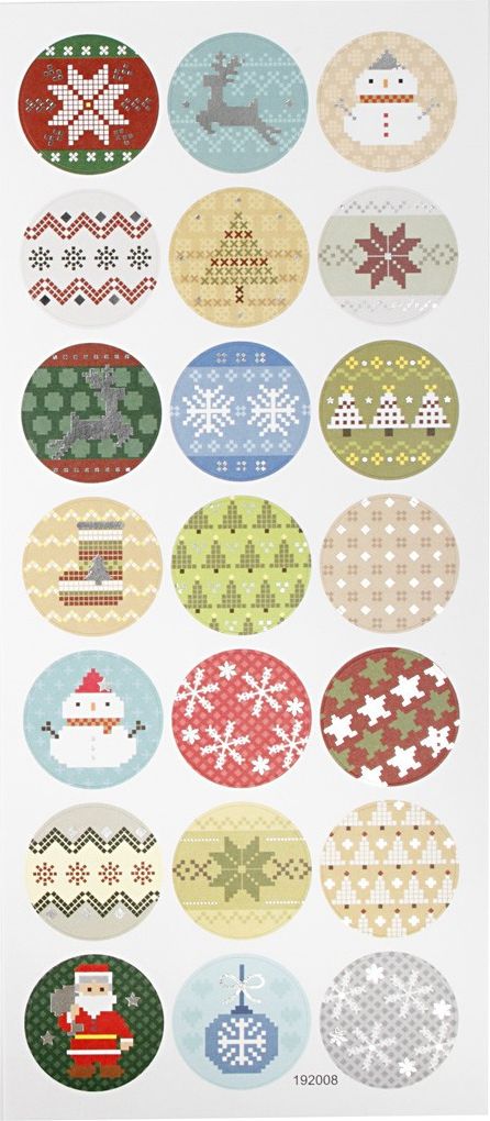 Creative Company Naklejki Bożonarodzeniowe Hafty