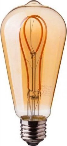 V-TAC Żarówka LED V-TAC 4,8W E27 Filament Złota Vintage ST64 64x143mm VT-2066 1800K 300lm