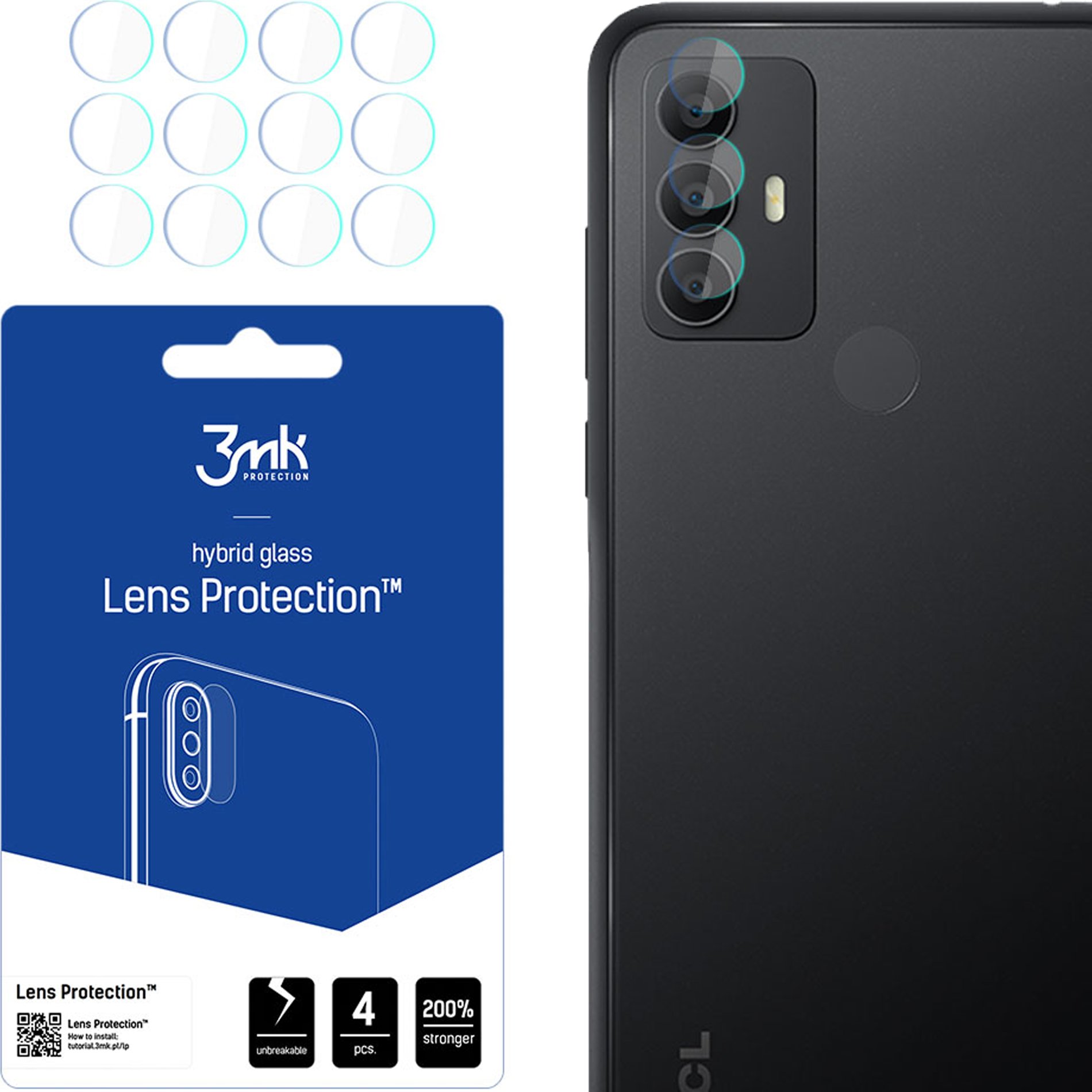 TCL 306/306 DUAL SIM - 3MK LENS PROTECTION