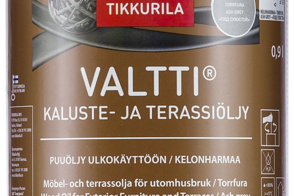Tikkurila VALTTI FURNITURE AND DECKING GREY 0,9L