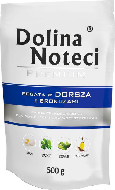 Dolina Noteci Premium bogata w dorsza z brokułami 500g