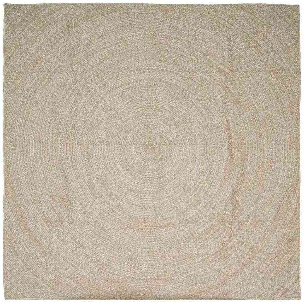 vidaXL Dywan Naturalny i białe 200 x 200 cm Juta