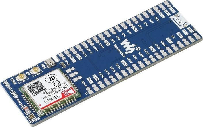 Waveshare SIM868 GSM/GPRS/GNSS + Bluetooth - moduł komunikacyjny do Raspberry Pi Pico - Waveshare 20268}