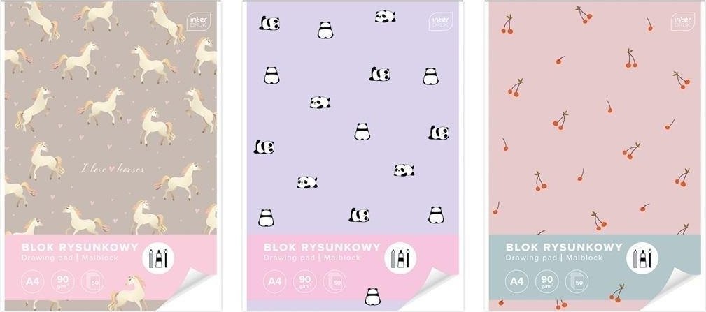 Interdruk Blok rysunkowy A4/50K UV Cute Girl (5szt)