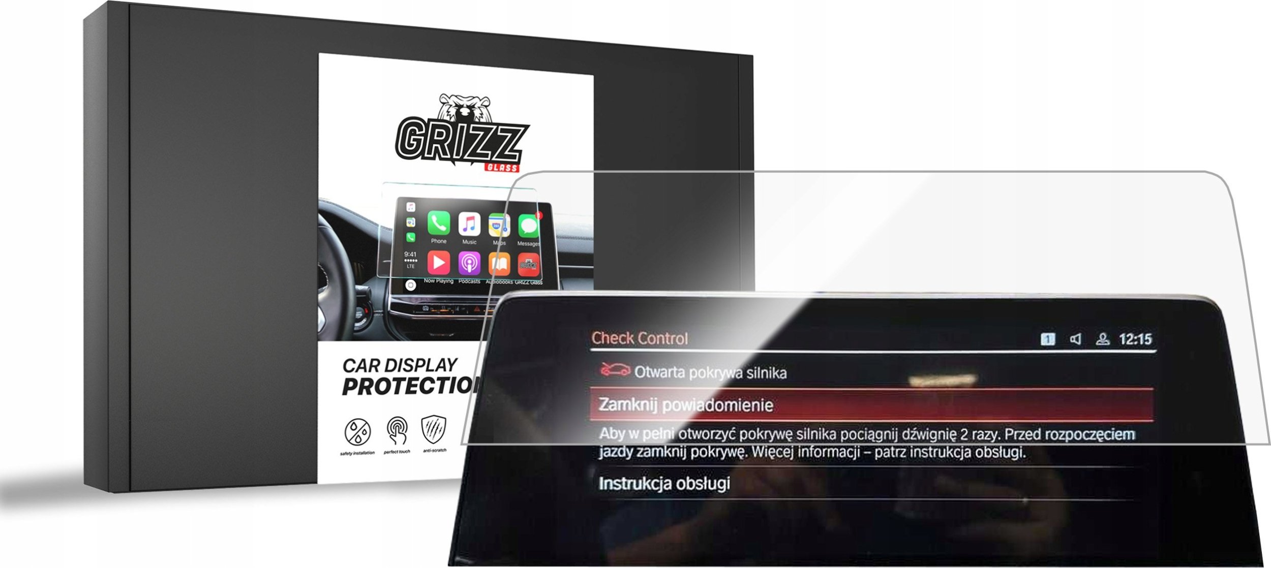 GrizzGlass Folia ceramiczna GrizzGlass CarDisplay Protection do BMW X4 G02 10,25" 2021-2024