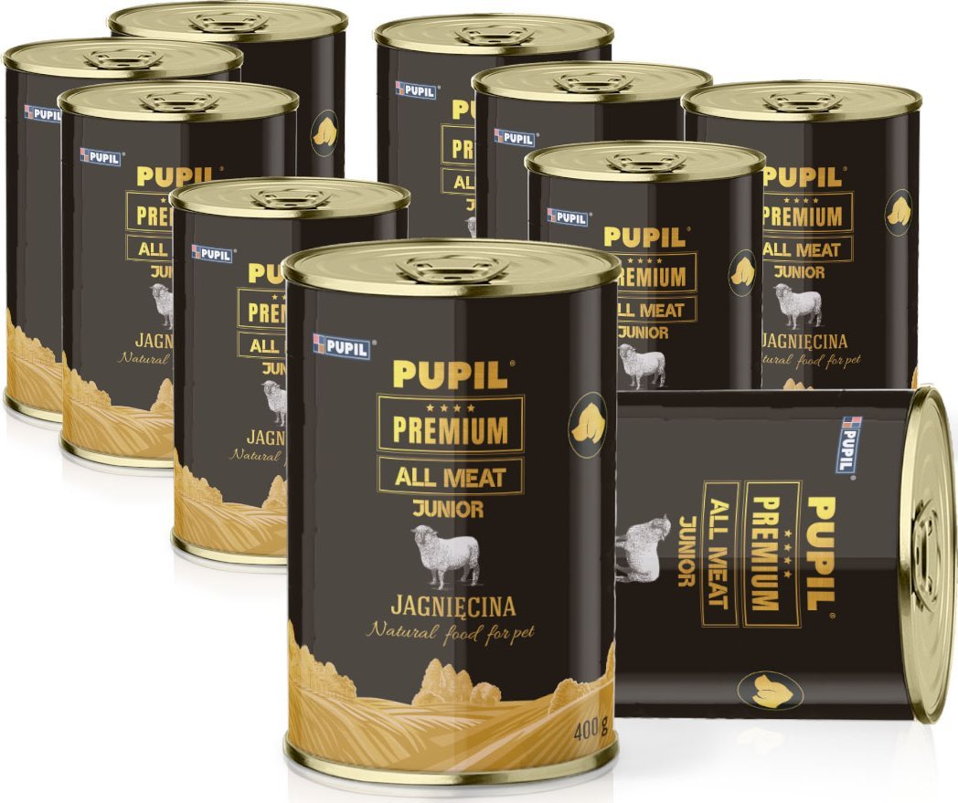 Pupil Premium Karma mokra dla psa PUPIL Premium All Meat GOLD JUNIOR jagnięcina 10 x 400 g