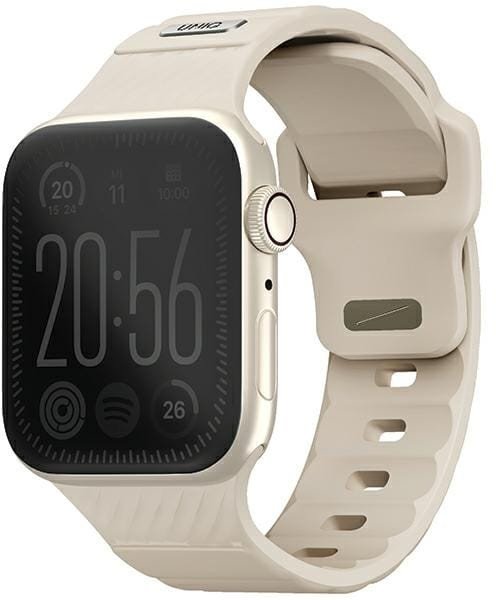 UNIQ pasek Stride Apple Watch Series1/2/3/4/5/6/7/8/9/SE/SE2 38/40/41mm FKM Rubber Strap khaki/pale khaki
