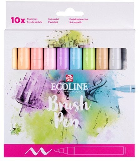 Ecoline Brush Pen set Pastel | 10 colours