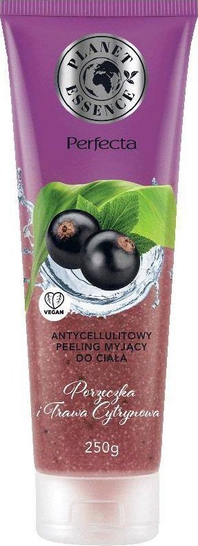 DAX Perfecta Planet Essence Antycellulitowy Peeling myjący do ciała - Porzeczka i Trawa Cytrynowa 250g