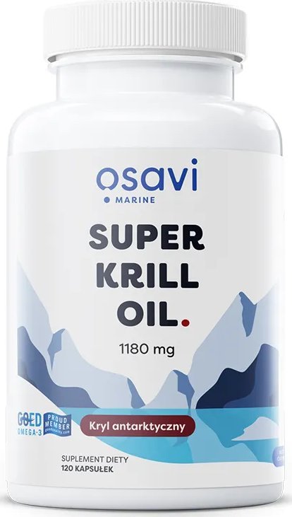 Osavi Osavi - Super Krill Oil, Olej z Kryla, 1180mg, 120 kapsułek miękkich