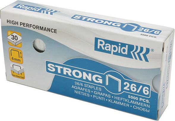 Rapid Zszywki 26x6 Strong, 5000 szt. (24862000)