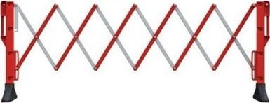 Sklep Drogowy Barierka składana harmonijkowa zapora (wym. 3100 x 1000 mm)