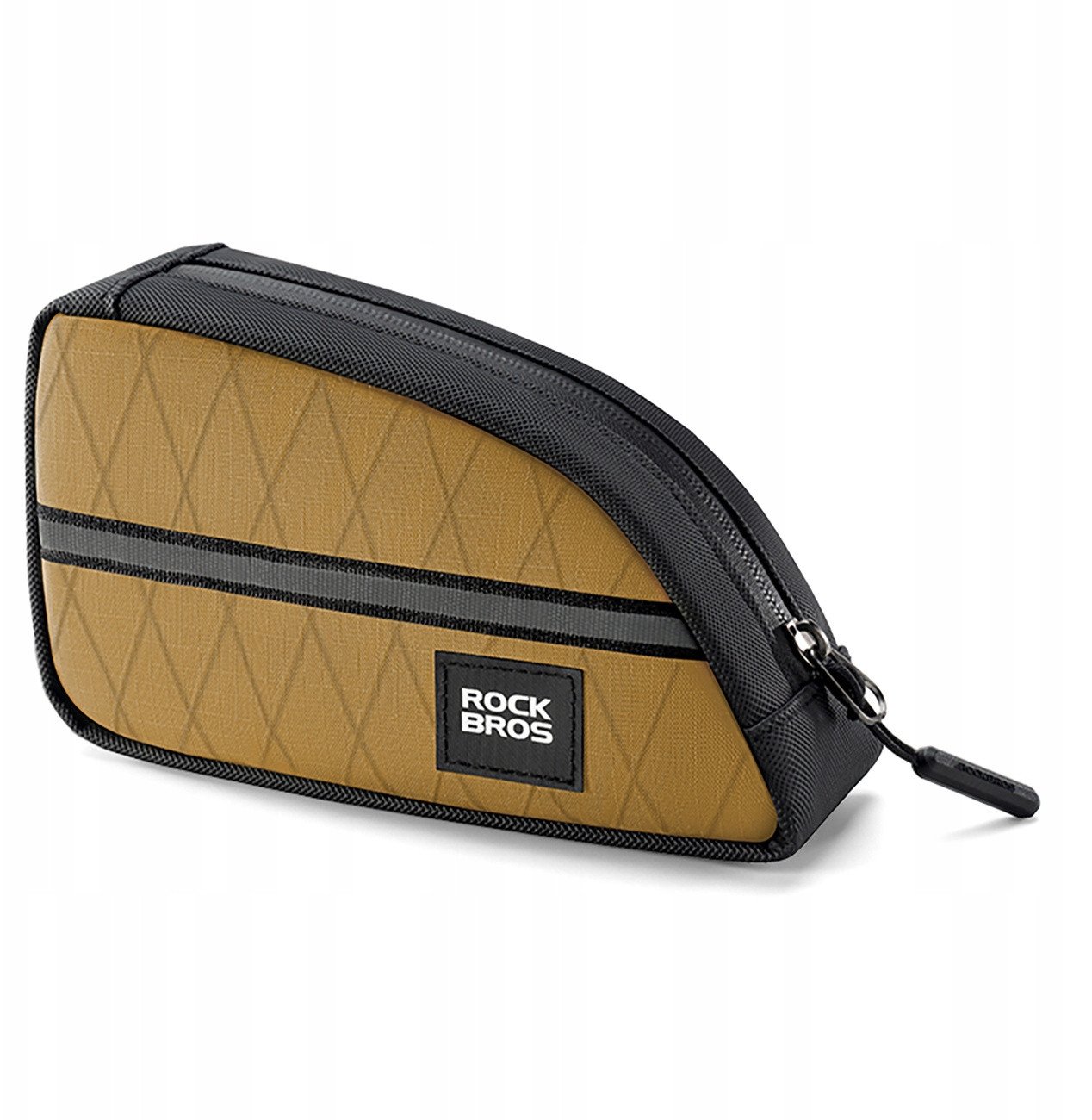Torba trójkątna Rockbros na ramę rowerową 0,8l - brązowa