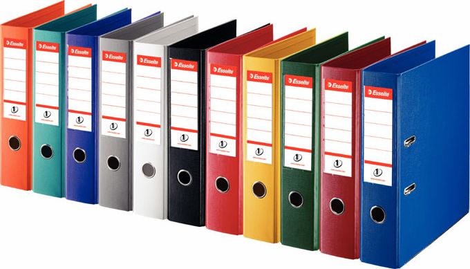 Segregator Esselte No.1 dźwigniowy A4 75mm bordowy (811510)