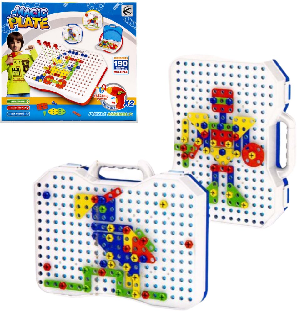 Kreatywny zestaw edukacyjny do skręcania w pudełku z narzędziami