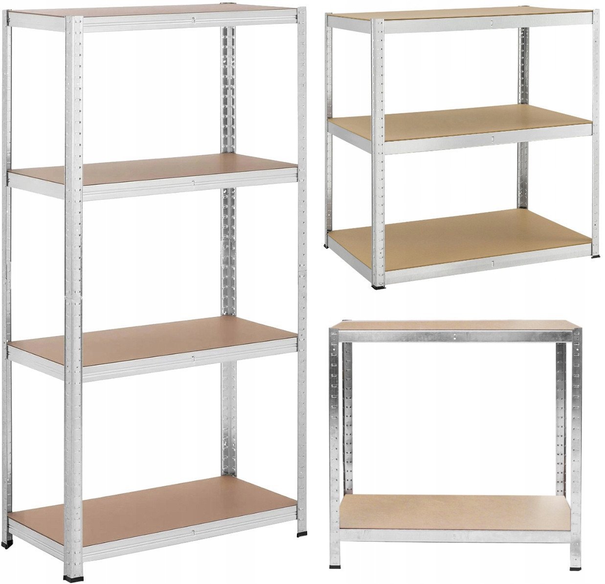 Regał metalowy magazynowy 150x75x30 cm