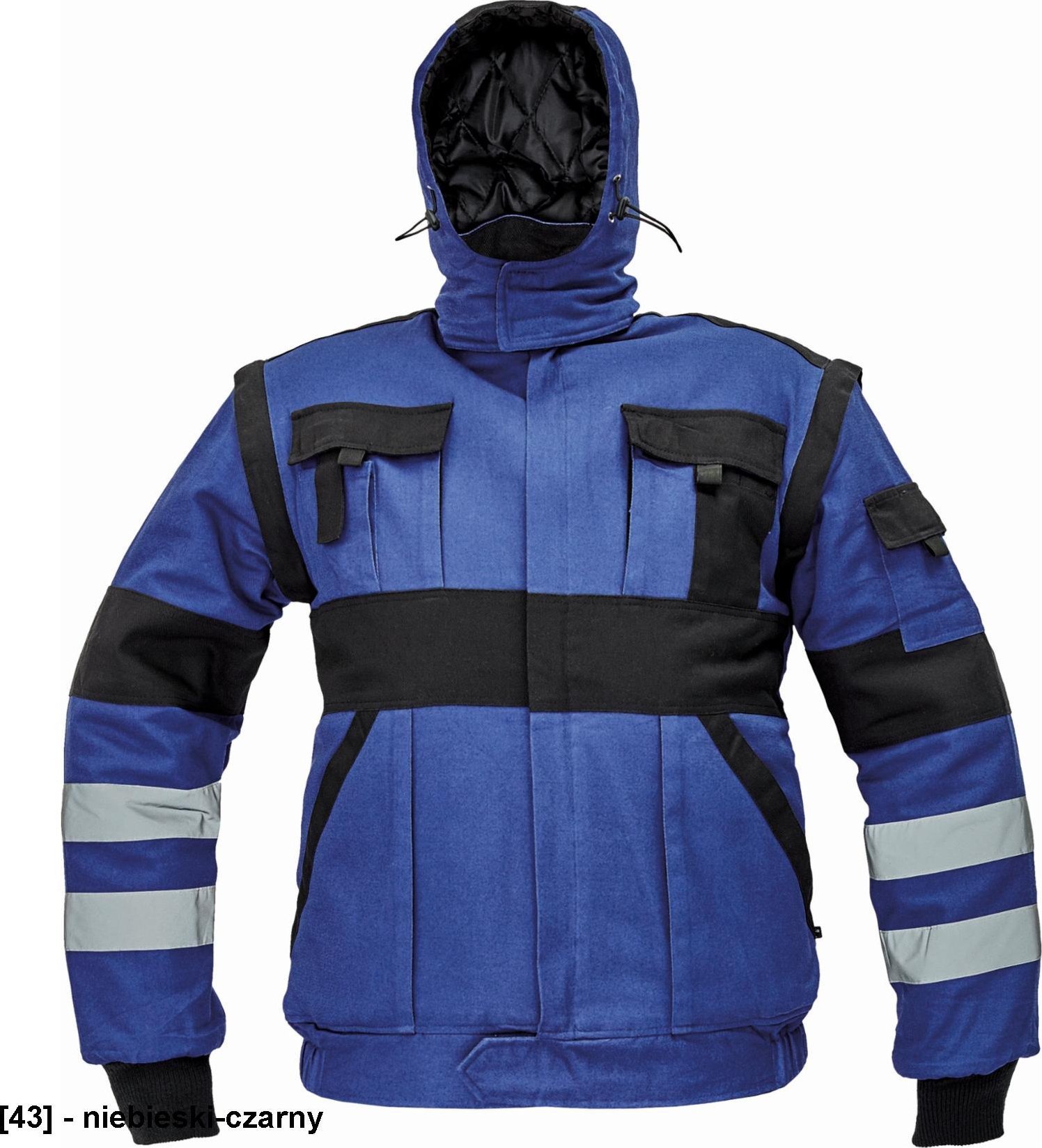 CERVA MAX WINTER RFLX WINTER JACKET - kurtka - niebieski-czarny 48