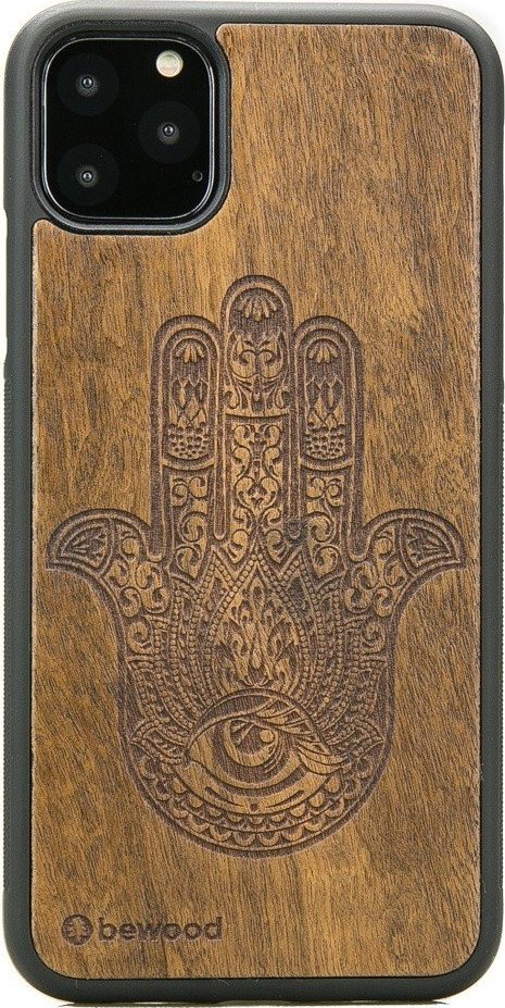 BeWood Drewniane Etui na iPhone 11 PRO MAX HAMSA IMBUIA