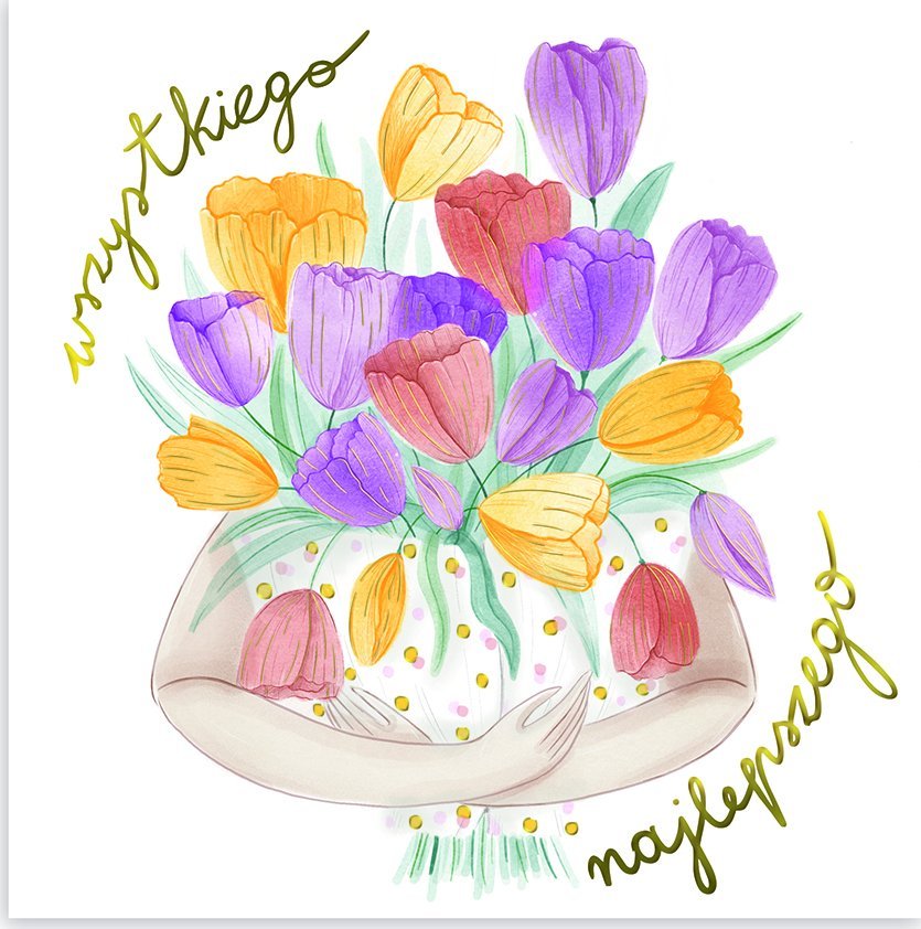 HENRY Karnet KW Tulipany