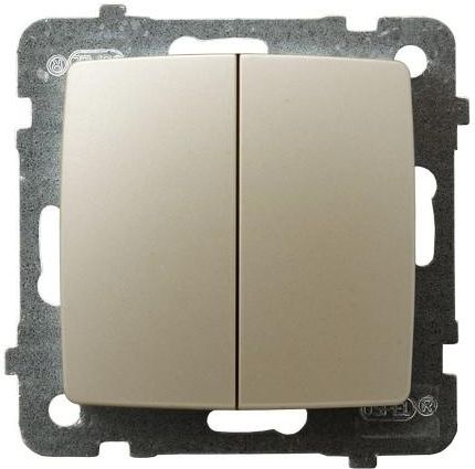 Ospel Łącznik świecznikowy Karo podwójny ecru perłowy (ŁP-2S/m/42)