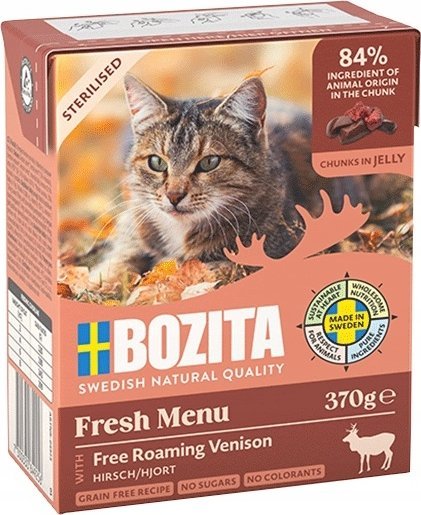 Bozita Fresh Menu Sterilised dziczyzna 370g
