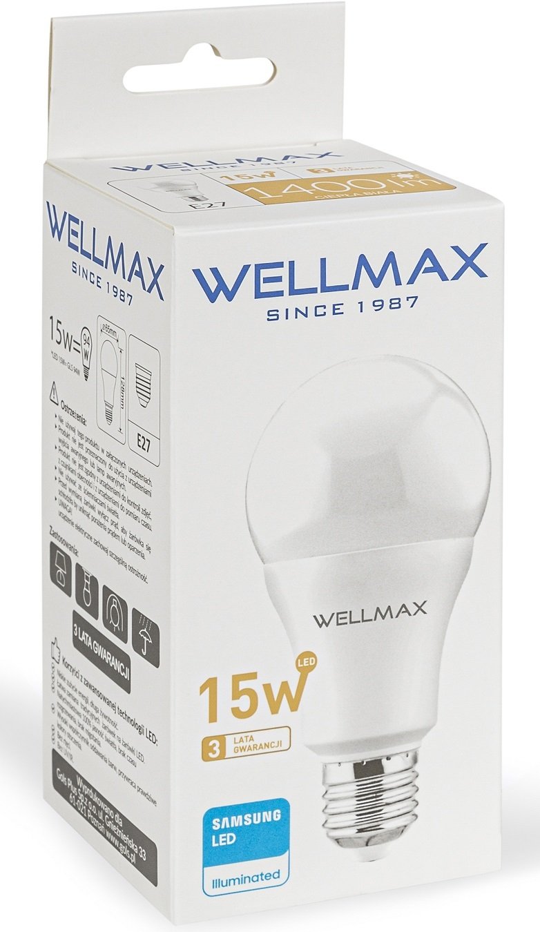 Żarówka LED 15W E27 1400lm Ciepła 3000K SAMSUNG / GOL123C15
