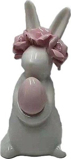 Zajączek z jajkiem ceramiczny