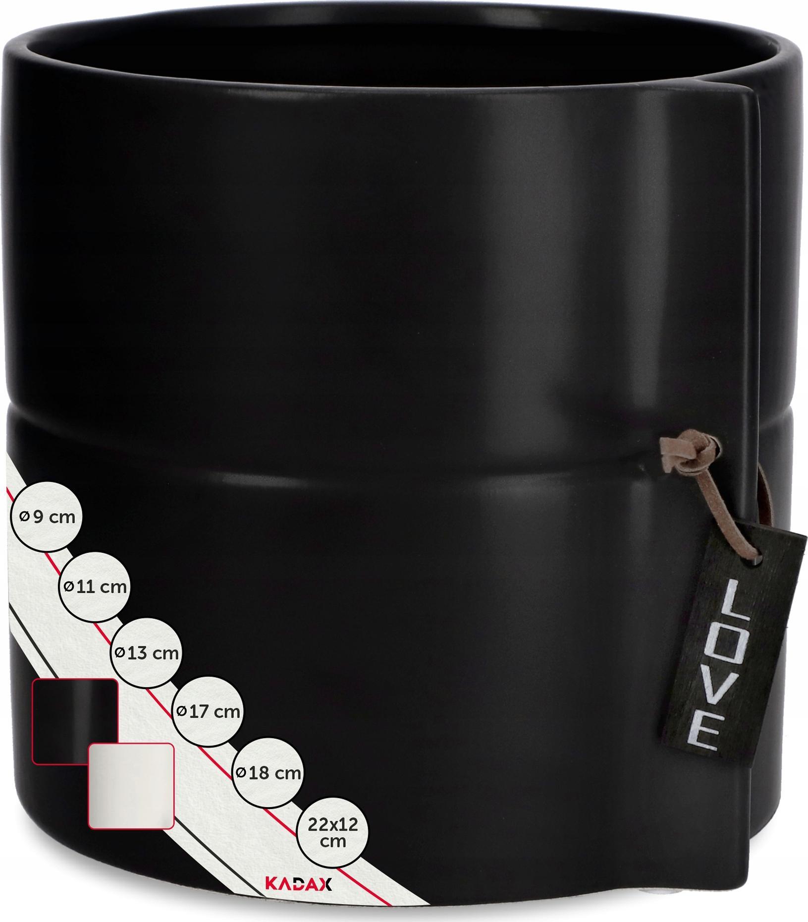 Kadax DONICZKA OSŁONKA DONICA CERAMICZNA KOLORY 13CM