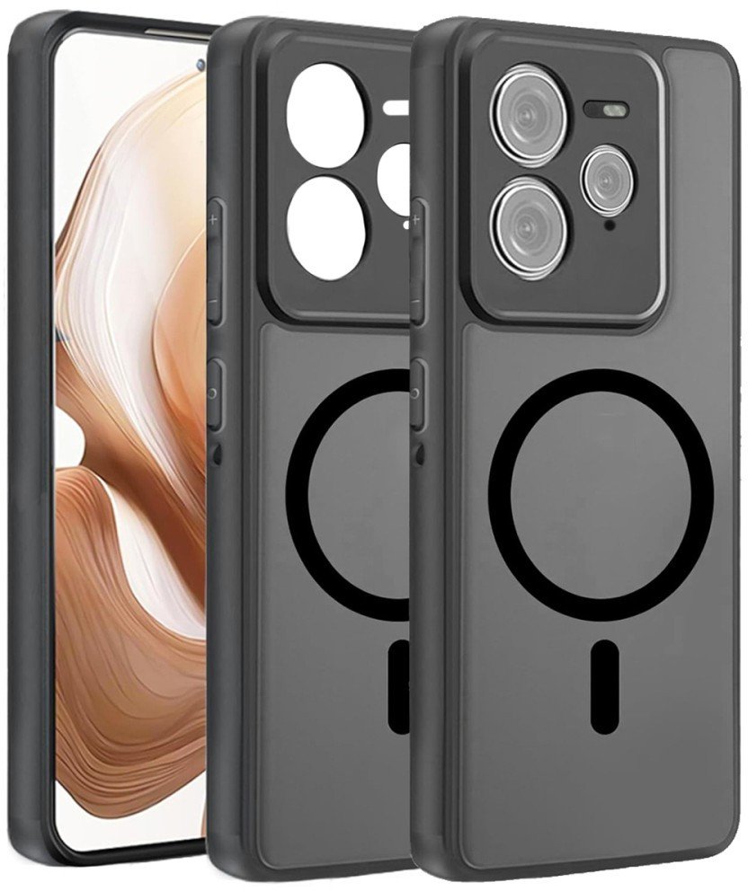 Matowe etui Supero Matt Case MagSafe do Realme GT 7 Pro, czarne