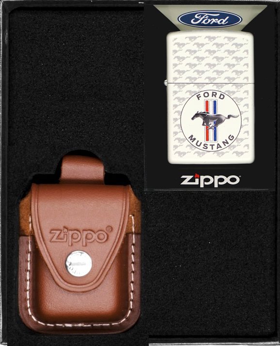 Zestaw ZIPPO Zapalniczka FORD MUSTANG HORSE & BARS DESIGN Prezentowy No2