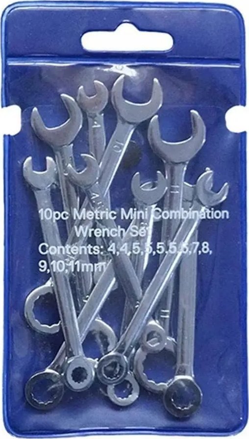 Korbi ZESTAW PŁASKO OCZKOWY 10 KLUCZY 4-11mm