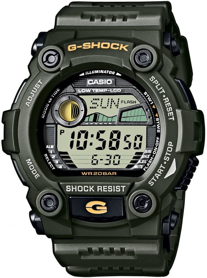 Zegarek Casio Męski Zegarek G-Shock G-7900-3DR Ekstremalna wytrzymałość i funkcje na świeżym powietrzu