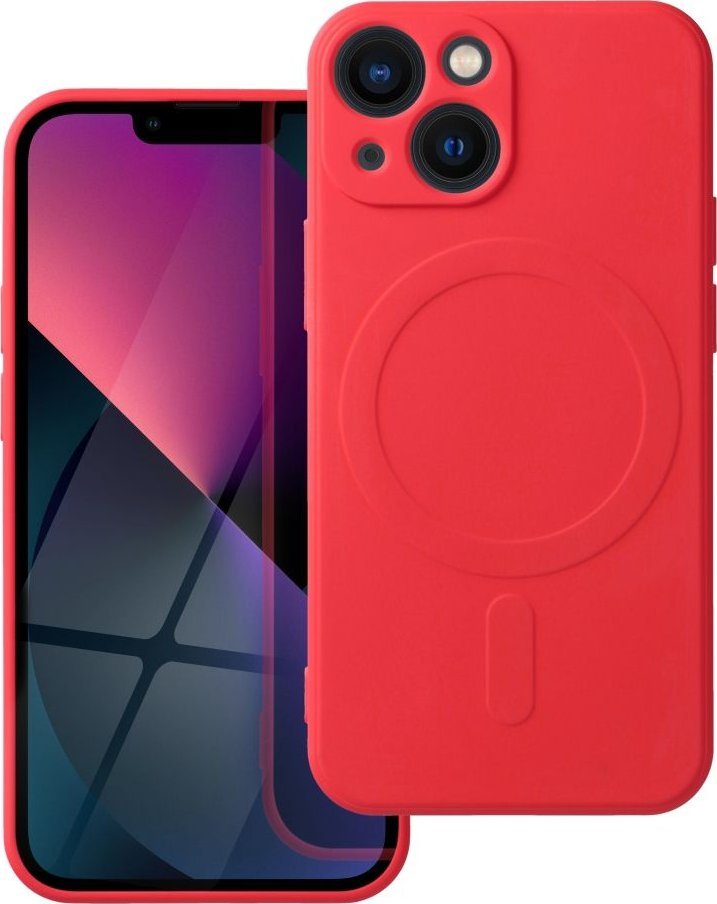 OEM Futerał SILICONE MAG COVER kompatybilny z MagSafe do IPHONE 13 Mini czerwony