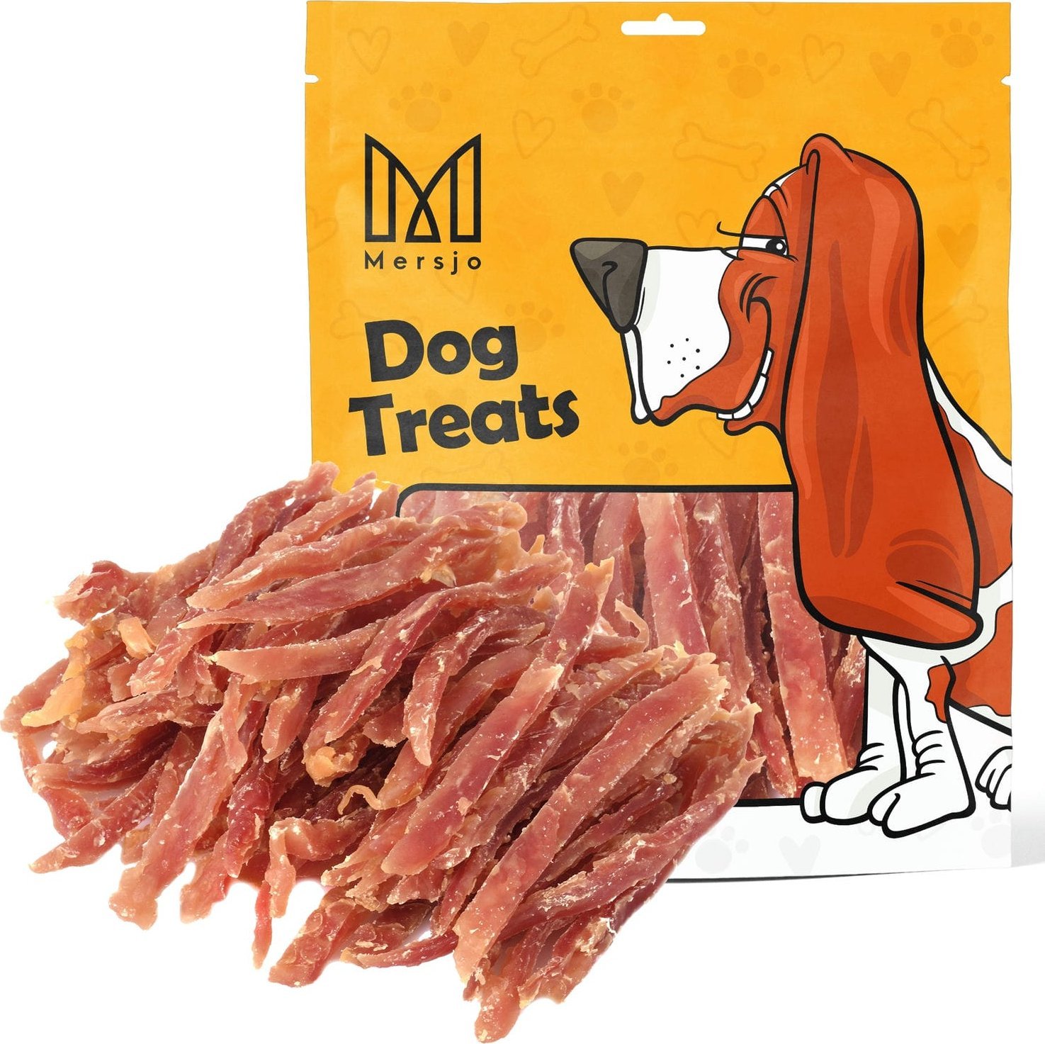 Mersjo Przysmak dla psa - Miękkie paski z kaczki Mersjo 500g