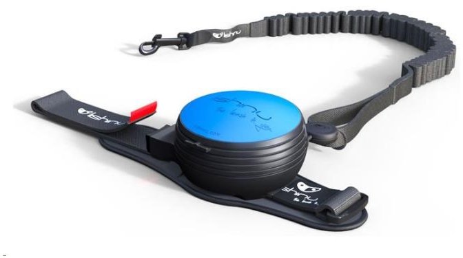 @Pet Smycz Bungee Niebieski Czarna M 8-12kg