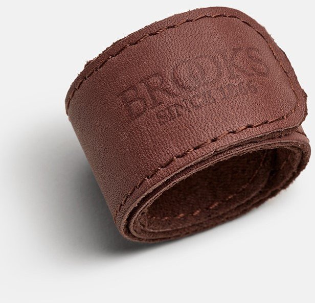 Paski zabezpieczające na nogawki BROOKS TROUSERS STRAP, Brown, Skóra naturalna (NEW)