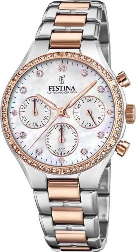 Zegarek Festina Zegarek damski Festina F20403-1 CYRKONIE srebrny