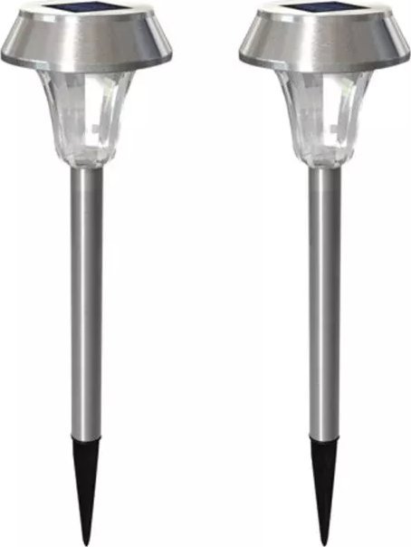 Aigostar Latarenki ogrodowe 2 szt lamp solarnych do ogrodu, patio, trawników Latarenki ogrodowe 2 szt lamp solarnych do ogrodu, patio, trawników